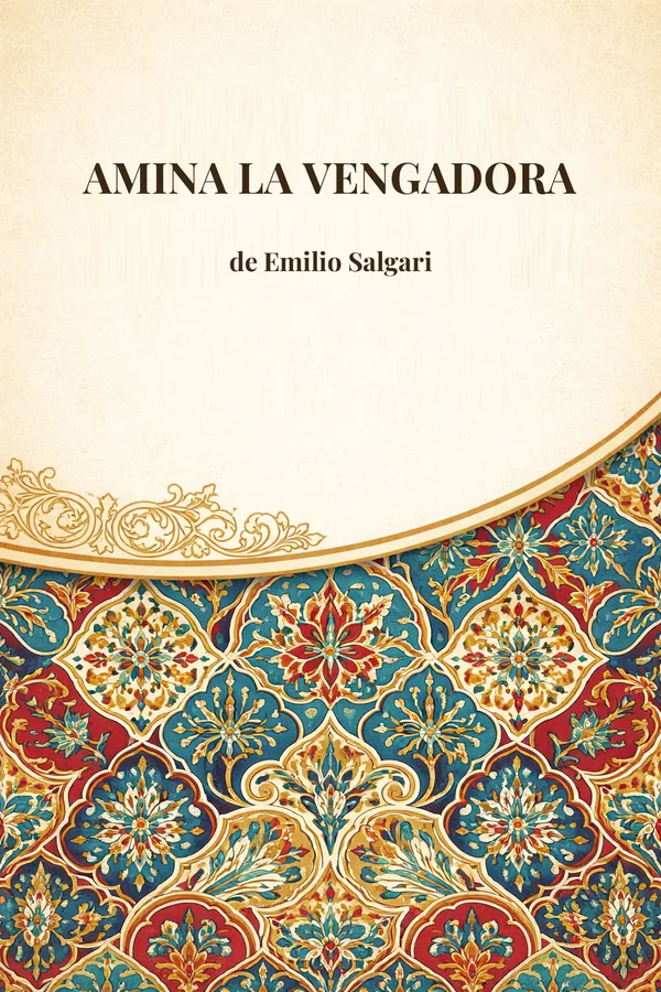 Portada de Amina la vengadora de Emilio Salgari