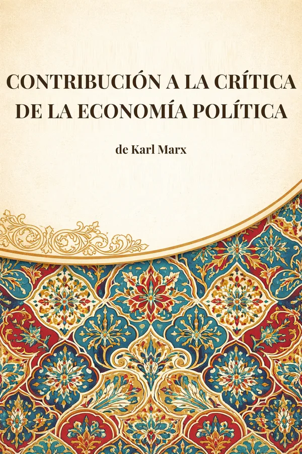 Portada de Contribución a la crítica de la economía política de Karl Marx