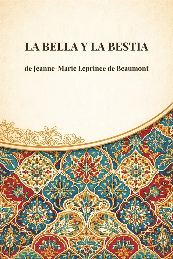 Portada de La Bella y la Bestia de Jeanne-Marie Leprince de Beaumont