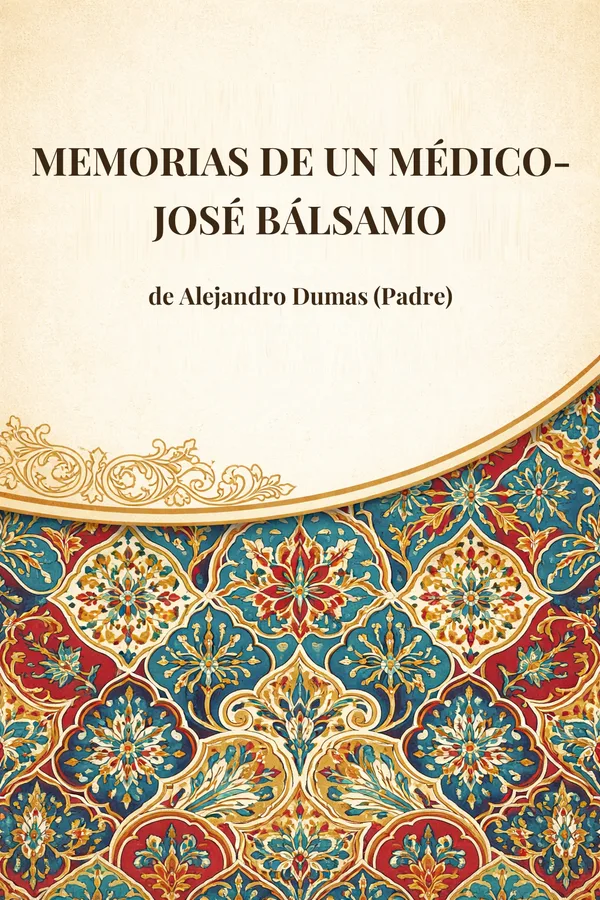 Portada de Memorias de un médico- José Bálsamo de Alejandro Dumas (Padre)