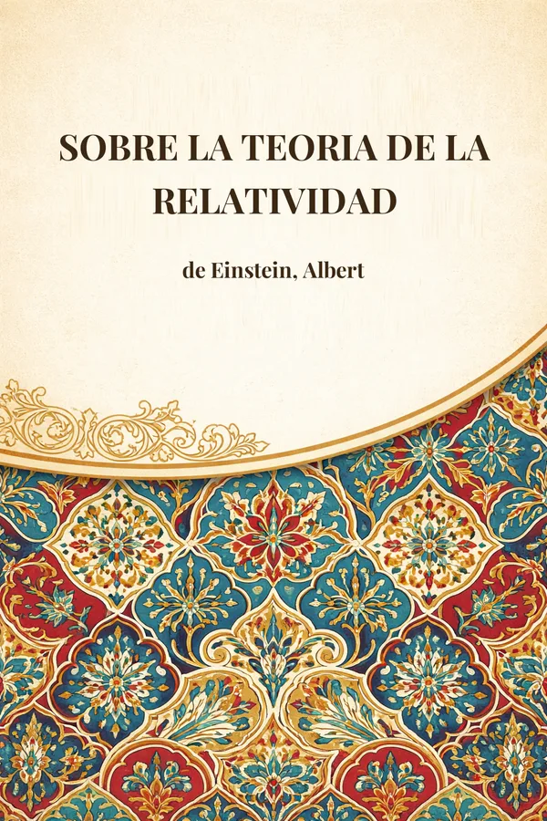 Portada de Sobre la teoria de la relatividad de Einstein, Albert